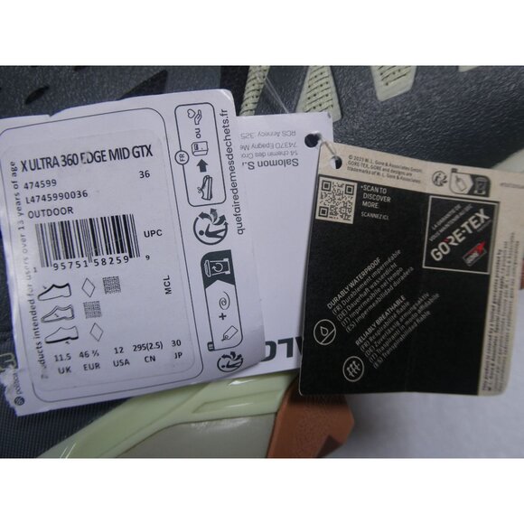 Salomon X Ultra 360 Edge Mid Gore-Tex Hiking Boots Size‎ 12 M/13.5 W - Picture 11 of 11